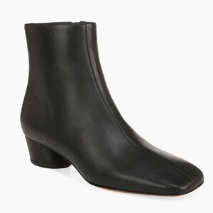 Vince Ravenna Ankle Boots Black Leather Size 8.5